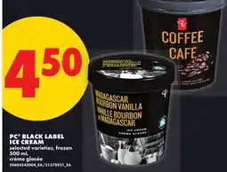 No Frills PC BLACK LABEL ICE CREAM offer