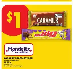 No Frills CADBURY CHOCOLATE BAR offer