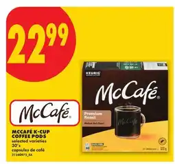 No Frills MCCAFÉ K-CUP COFFEE PODS, 30's offer
