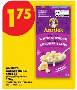 No Frills ANNIE'S MACARONI & CHEESE offer