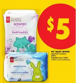 No Frills PC BABY WIPES, 300's offer