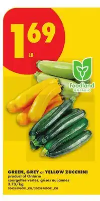 No Frills GREEN, GREY OR YELLOW ZUCCHINI offer