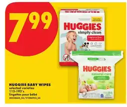 No Frills HUGGIES BABY WIPES, 112-192's offer