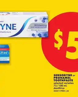 No Frills SENSODYNE ou PRONAMEL PASTILLE DE DENTS, 75/100 ML offer