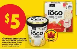 No Frills IÖGO FROZEN YOGURT, 946 ML OR BARS, 320/400 ML offer