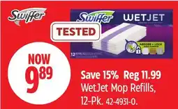 Canadian Tire Swiffer WetJet Mop Refills offer