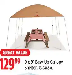 Canadian Tire Outbound 9 x 9´ Easy-Up Canopy Shelter offer