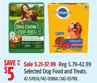 Canadian Tire Selected Dog Food and Treats offer