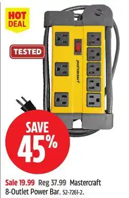 Canadian Tire Mastercraft 8-Outlet Power Bar offer