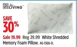 Canadian Tire White Shredded Memory Foam Pillow offer