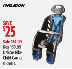 Canadian Tire Raleigh Deluxe Bike Child Carrier offer