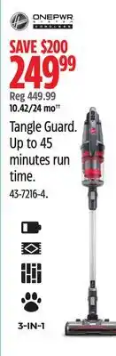 Canadian Tire Hoover Tangle Guard offer