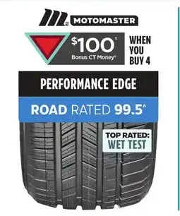 Canadian Tire PERFORMANCE EDGE ROAD RATED 99.5 offer