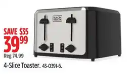 Canadian Tire Black & Decker 4-Slice Toaster offer