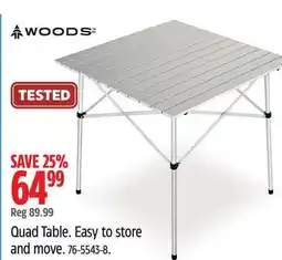 Canadian Tire Quad Table offer