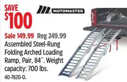 Canadian Tire Motomaster Assembled Steel-Rung Folding Arched Loading Ramp, Pair, 84˝ offer