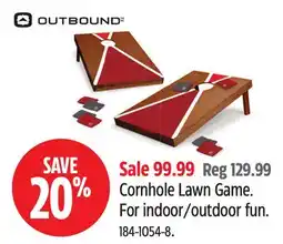 Canadian Tire OUTBOUND Cornhole Lawn Game. For indoor/outdoor fun offer