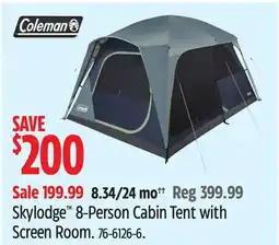 Canadian Tire Coleman Skylodge 8-Person Cabin Tent with Screen Room offer