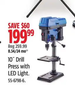 Canadian Tire 10˝ Drill Press with LED Light offer