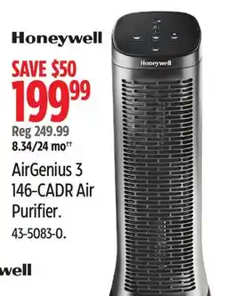 Canadian Tire Honeywell AirGenius 3 146-CADR Air Purifier offer