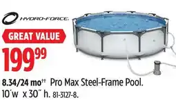 Canadian Tire Hydro-Force Pro Max Steel-Frame Pool offer