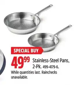 Canadian Tire Stainless-Steel Pans offer