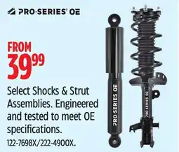 Canadian Tire PRO-SERIES OE Select Shocks & Strut Assemblies offer