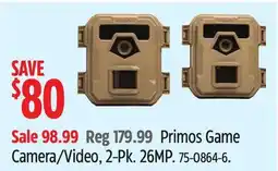 Canadian Tire Primos Game Camera/Video offer