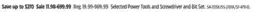 Canadian Tire Dewalt Selected Power Tools and Screwdriver and Bit Set offer