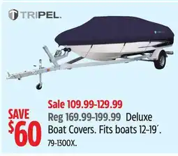 Canadian Tire TRIPEL Deluxe Boat Covers offer