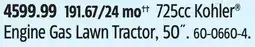 Canadian Tire Cub Cadet 725cc Kohler Engine Gas Lawn Tractor, 50˝ offer