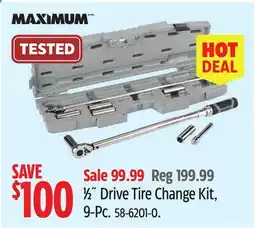 Canadian Tire Maximum 1/2˝ Drive Tire Change Kit offer