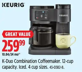 Canadian Tire Keurig K-Duo Combination Coffeemaker offer
