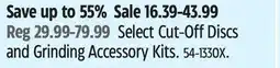 Canadian Tire Select Cut-Off Discs and Grinding Accessory Kits offer