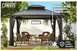 Canadian Tire Skyline Aluminum Hard-Top Gazebo with Netting offer