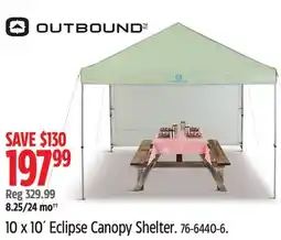 Canadian Tire Outbound 10 x 10´ Eclipse Canopy Shelter offer