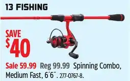 Canadian Tire 13 Fishing Spinning Combo offer