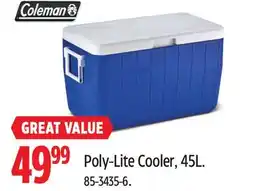 Canadian Tire Coleman Poly-Lite Cooler offer