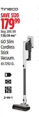 Canadian Tire TINECO GO Slim Cordless Stick Vacuum offer