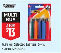 Canadian Tire Selected Bic Lighters offer