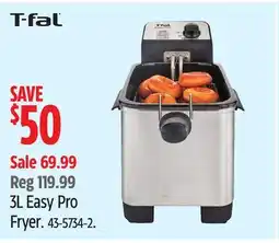 Canadian Tire T-fal 3L Easy Pro Fryer offer