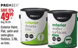 Canadian Tire Exterior Paint Flat, satin and semi-gloss finishes offer