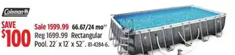 Canadian Tire Rectangular Pool offer