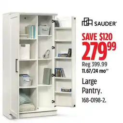 Canadian Tire Sauder Large Pantry offer