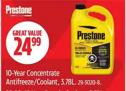 Canadian Tire Prestone 10-Year Concentrate Antifreeze/Coolant offer