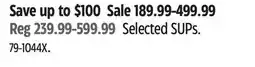 Canadian Tire Selected SUPs offer