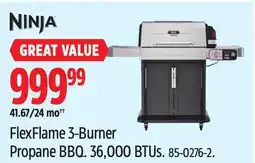 Canadian Tire Ninja FlexFlame 3-Burner Propane BBQ offer