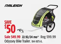 Canadian Tire RALEIGH Odyssey Bike Trailer offer