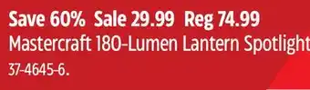 Canadian Tire Mastercraft 180-Lumen Lantern Spotlight offer