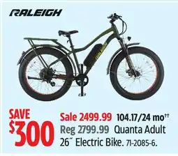 Canadian Tire Raleigh Quanta Adult 26˝ Electric Bike offer